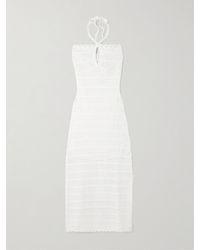 Jonathan Simkhai - Robe Longue Dos Nu En Coton Mélangé Crocheté À Découpe - Lyst