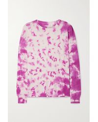 Year Of Ours - Boyfriend Oversized Tie-dyed Cotton-jersey Top - Lyst