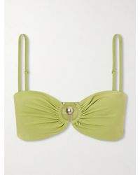 Christopher Esber - Ruched Prong Bandeau Bikini Top - Lyst