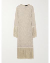 ‎Taller Marmo - Nile Fringed Open-Knit Linen And Cotton-Blend Gown - Lyst