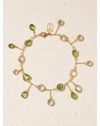 Pippa Small - Irrawaddy 18-Karat, Aquamarine And Peridot Bracelet - Lyst