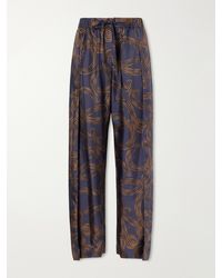 Loewe - Paula's Ibiza Printed Mid-Rise Straight-Leg Silk Pants - Lyst