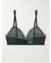 Eres - Delicieux Leavers Lace Triangle Soft-Cup Bra - Lyst