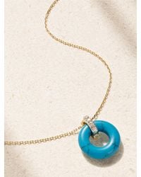 Mateo - Donut 14-Karat And, And Diamond Necklace - Lyst