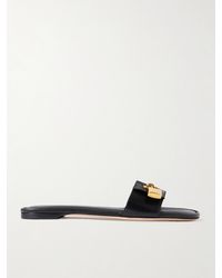 Tom Ford - Padlock Pantoletten Aus Leder Mit Verzierung - Lyst