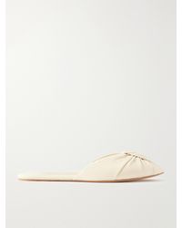Chloé - Suzie Ruched Leather Slides - Lyst