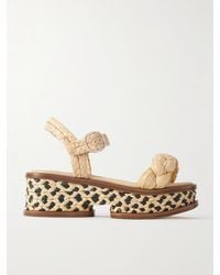 Gabriela Hearst - Michael Braided Raffia Sandals - Lyst