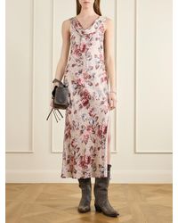 strapless open back dress ACNE Studios Sweden. NEW W/TAGS. Beige/Pink Satin Button Front Collared  Shirt