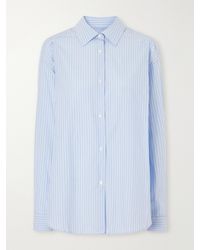 mfpen - Generous Striped Cotton-Poplin Shirt - Lyst