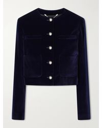 Altuzarra - Bernadette Cotton-Blend Velvet Jacket - Lyst