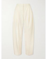 Jacquemus - D'Homme Pleated Wool Tapered Pants - Lyst