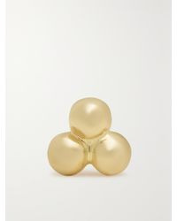 Maria Tash - 3.5Mm Ball Trinity Threaded Stud 14-Karat Single Earring - Lyst