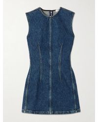 Agolde - Barton Denim Mini Dress - Lyst