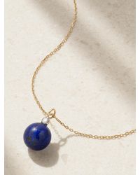 Mateo - 14-Karat, Lapis Lazuli And Diamond Necklace - Lyst
