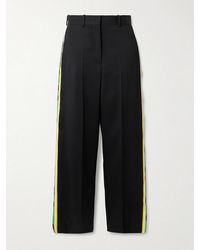 Loewe - Striped Wool Straight-Leg Pants - Lyst
