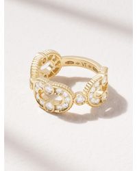 Viltier - Magnetic Enchainé Ring Aus 18 Karat Mit Diamanten - Lyst