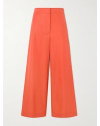 JOSEPH - Pantalon Large En Soie Et Coton Mélangés Thurlow - Lyst