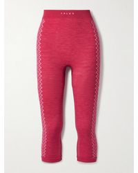FALKE - Nordic Cropped Jacquard-Knit Wool-Blend Leggings - Lyst