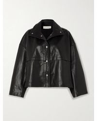 Nour Hammour - Park Oversized Textured-Leather Jacket - Lyst