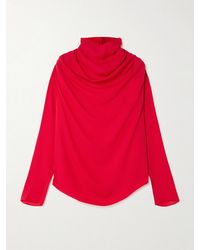 Kallmeyer - Tabitha Draped Silk-Georgette Blouse - Lyst