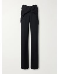 TOVE - Sonora Knot-Detailed Crepe Straight-Leg Pants - Lyst