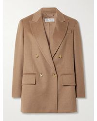 Max Mara - Olimpia Doppelreihiger Blazer Aus Kamelhaar - Lyst