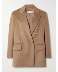 Max Mara - Olimpia Double-Breasted Camel Hair Blazer - Lyst