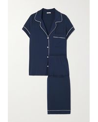 Eberjey Gisele Stretch-modal Jersey Pyjama Set - Blue