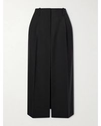 Givenchy - Pleated Wool And Mohair-Blend Midi Skirt - Lyst