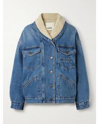 Isabel Marant - Pimia Oversized Fleece-Lined Padded Denim Jacket - Lyst