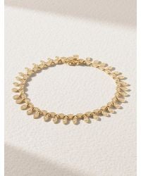 Sydney Evan - Bracelet En Or 14 Carats (585/1000) Et Diamants Marquis Eye Eternity Fringe - Lyst