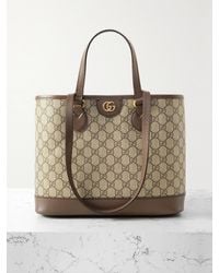 Gucci - Sac Porté Épaule En Toile Enduite Imprimée À Finitions En Cuir Et À Ornement Ophidia Tess - Lyst