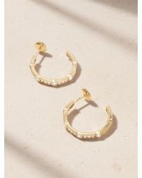 Viltier - Rayon 18-Karat Diamond Hoop Earrings - Lyst