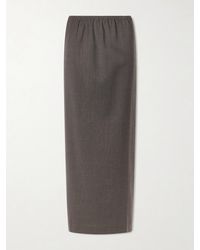 St. Agni - Wool-Blend Maxi Skirt - Lyst