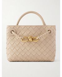 Bottega Veneta - Mini Andiamo Intrecciato Leather Tote - Lyst