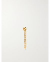 Maria Tash - Boucle D'Oreille Unique En Or 18 Carats (750/1000) Et Diamants Eternity Bar, 11 Mm - Lyst
