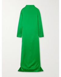 Tom Ford - Oversized-Robe Aus Glänzendem Crêpe Mit Rückenausschnitt - Lyst