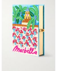 Olympia Le-Tan - Marbella Appliquéd Embroidered Canvas Clutch - Lyst