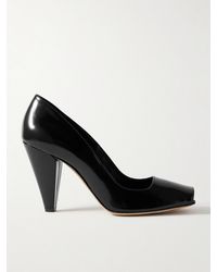 KHAITE - Cedar Glossed-Leather Pumps - Lyst