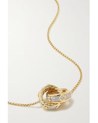 David Yurman Modern Renaissance 18-karat Gold Diamond Necklace - Metallic