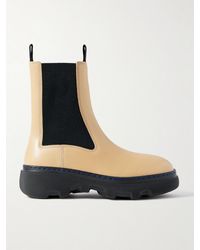 Burberry - Chelsea Boots Aus Leder - Lyst