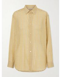 AURALEE - Check Cotton Shirt - Lyst
