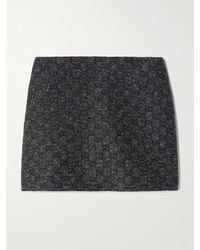 Gucci - Wool-Blend Tweed Jacquard Mini Skirt - Lyst