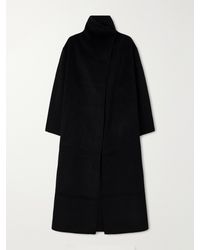 Almala - Kaity Brushed Wool And Cashmere-Blend Coat - Lyst