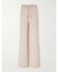 James Perse - Drawstring Cashmere Wide-Leg Pants - Lyst