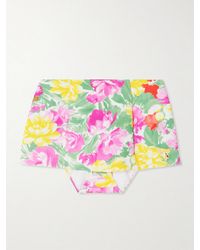 Chloé - Appliquéd Floral-Print Bikini Skirt - Lyst
