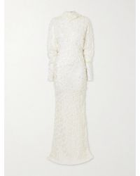 Gabriela Hearst - Aberdeen Fil Coupè Silk And Wool-Blend Maxi Dress - Lyst
