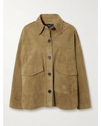 Arma - Kaylee Oversized Paneled Suede Jacket - Lyst