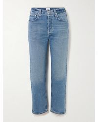 Citizens of Humanity - Delfina High-Rise Straight-Leg Jeans - Lyst