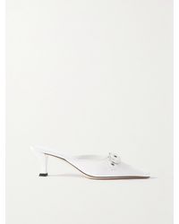 BY FAR - Evelyn Buckled Leather Mules - Lyst